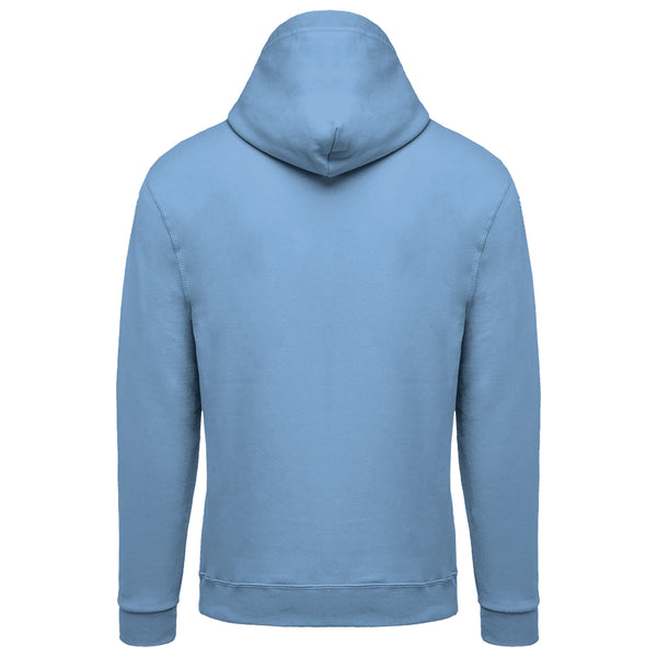 Unisex hooded zipped sweatshirt