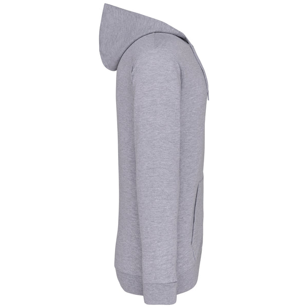 Unisex hooded zipped sweatshirt