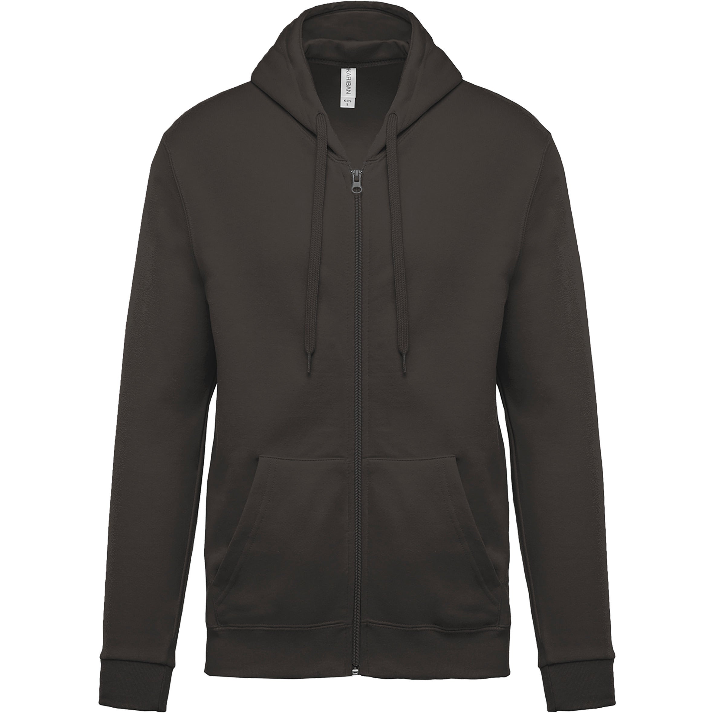 Sweat-shirt zippé capuche unisexe