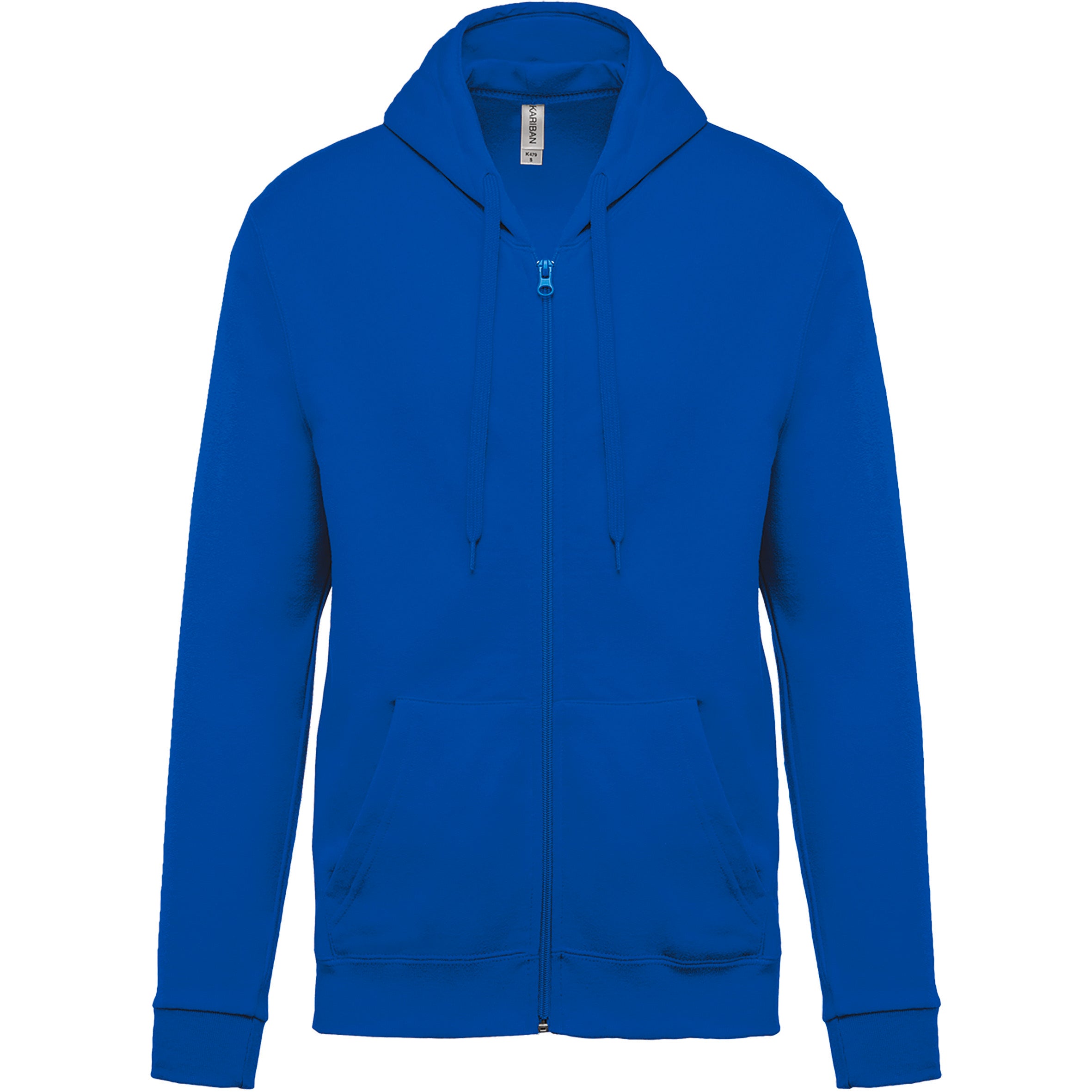 Sweat-shirt zippé capuche unisexe