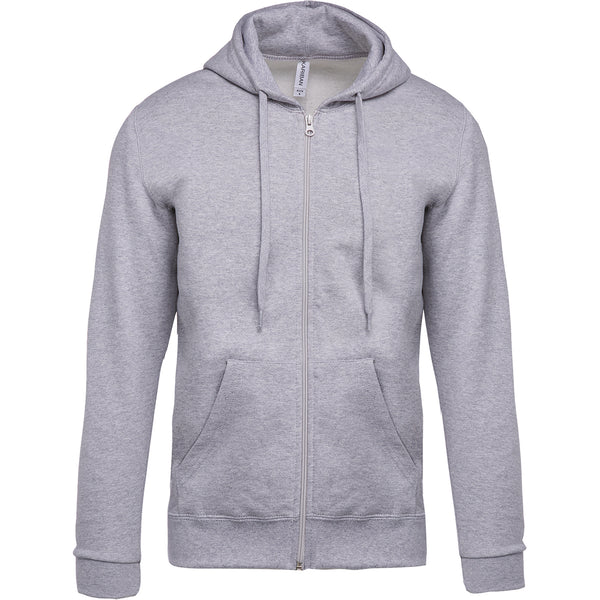 Sweat-shirt zippé capuche unisexe