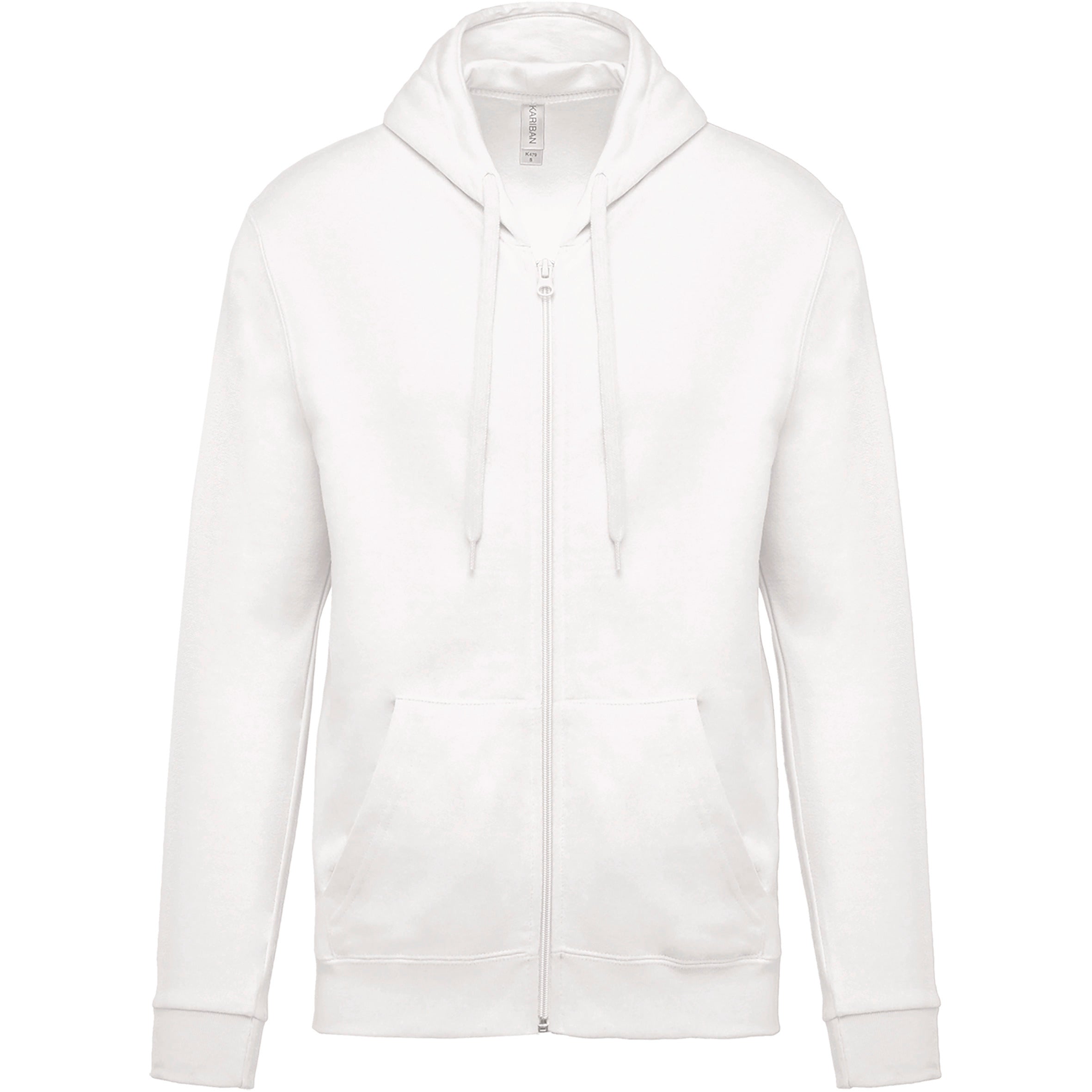 Sweat-shirt zippé capuche unisexe