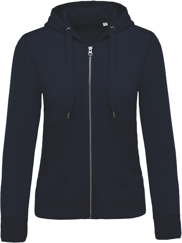 Sweat-shirt Bio zippé capuche femme