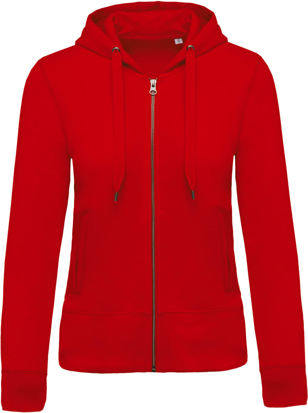 Sweat-shirt Bio zippé capuche femme