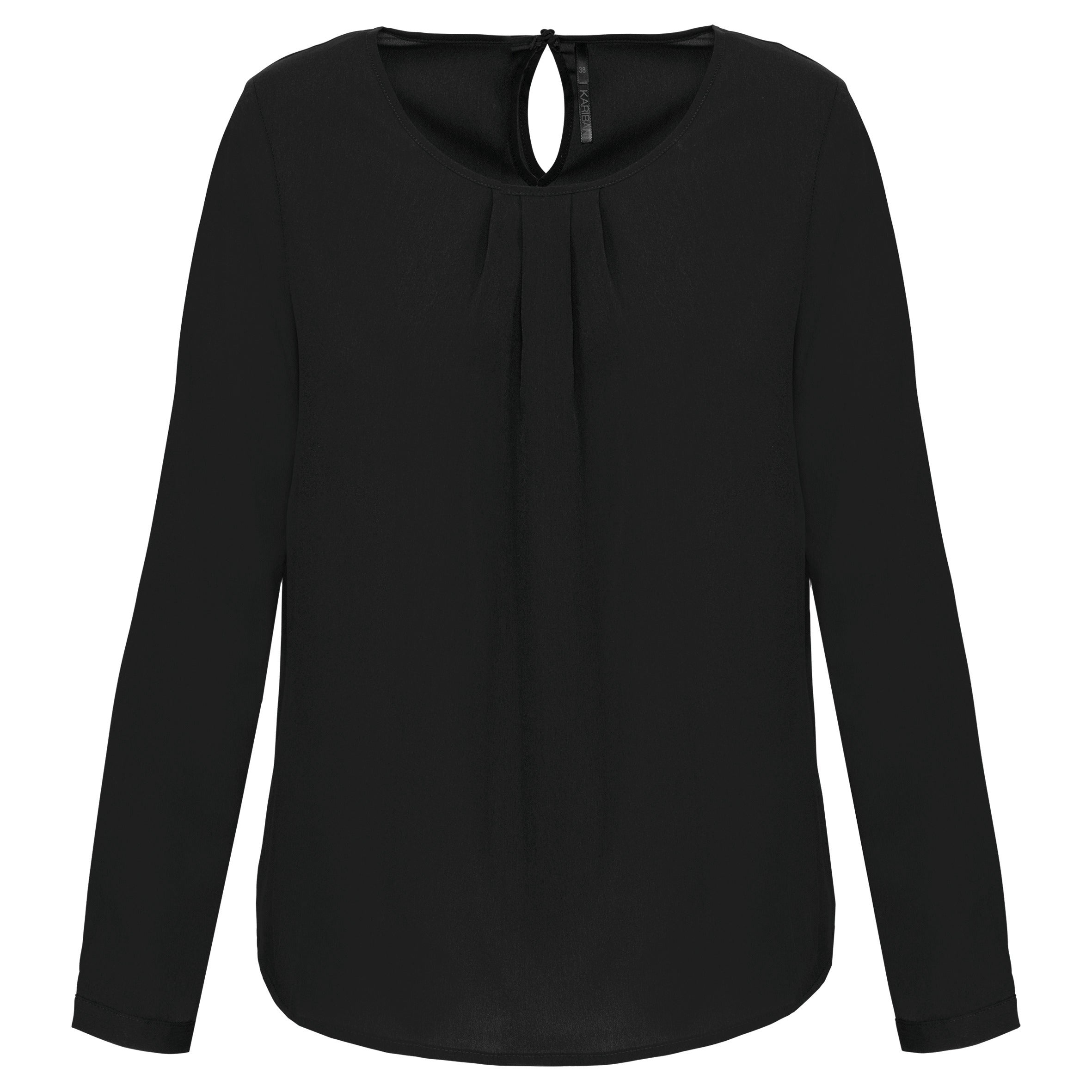 Crêpe blouse met lange mouwen voor dames