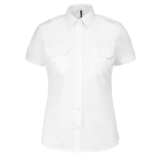 Chemise pilote manches courtes femme