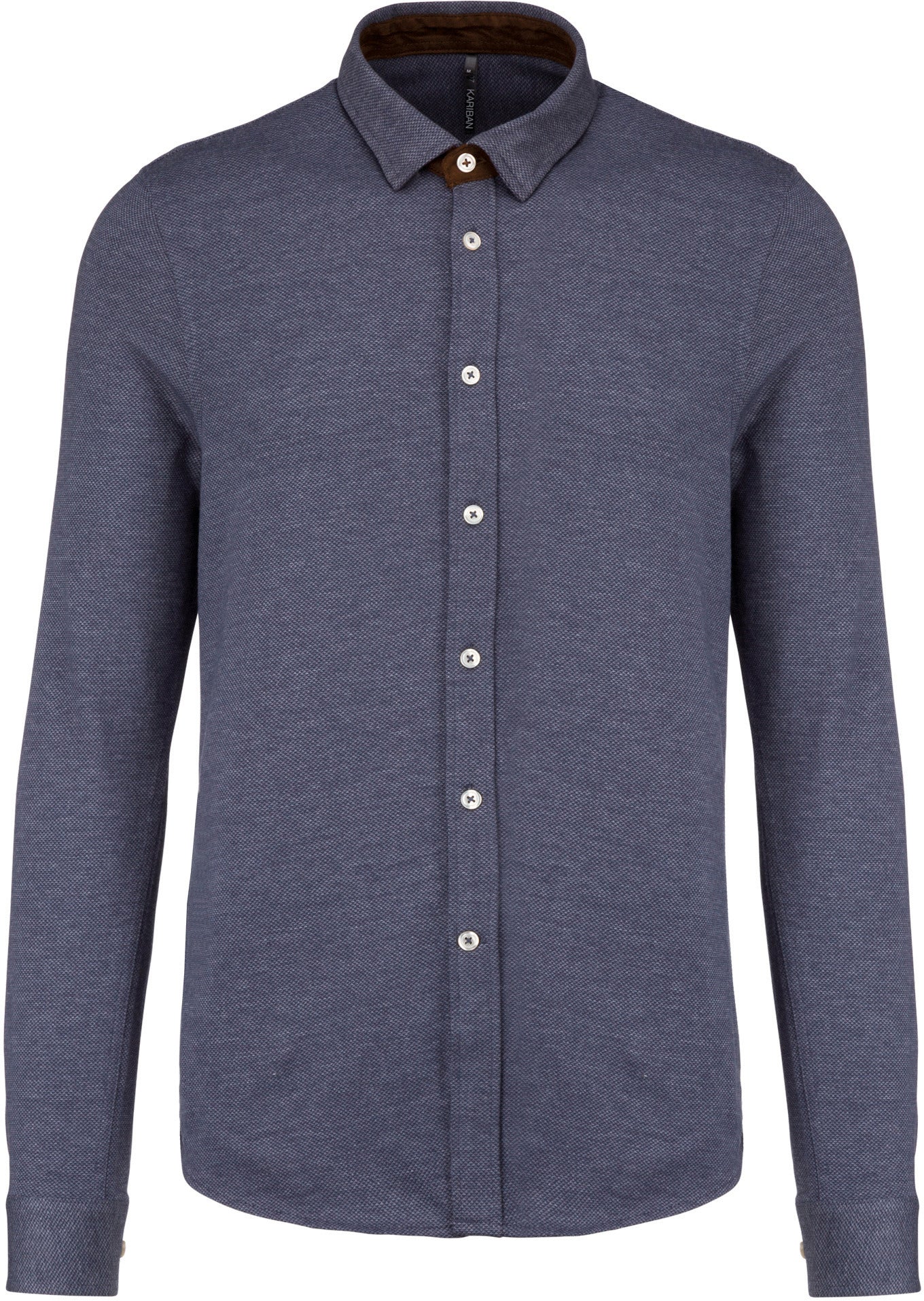 Chemise jacquard manches longues