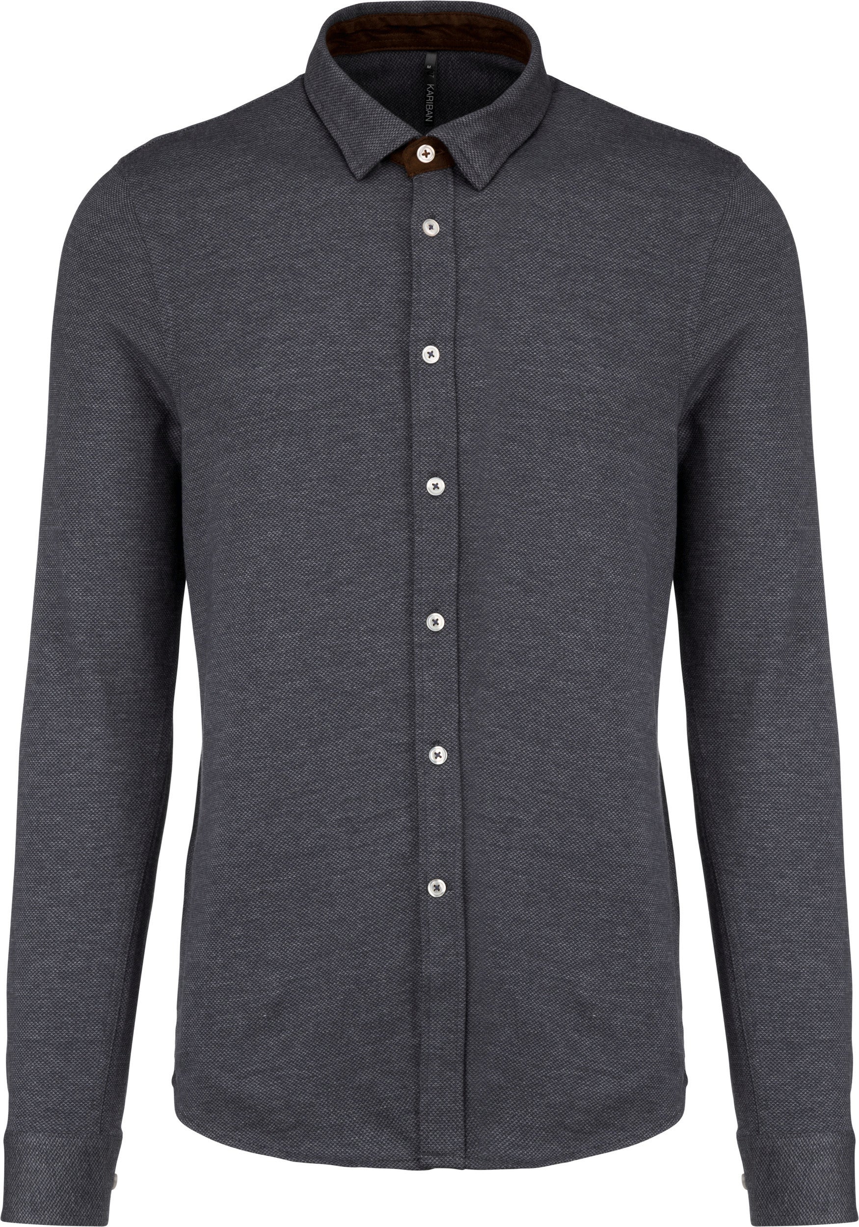 Chemise jacquard manches longues