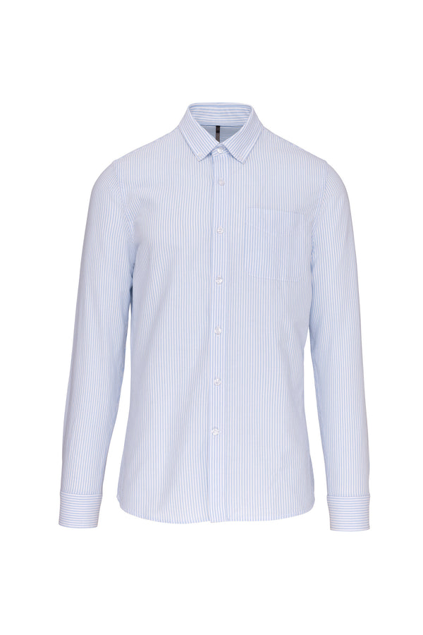 Long sleeve washed oxford shirt