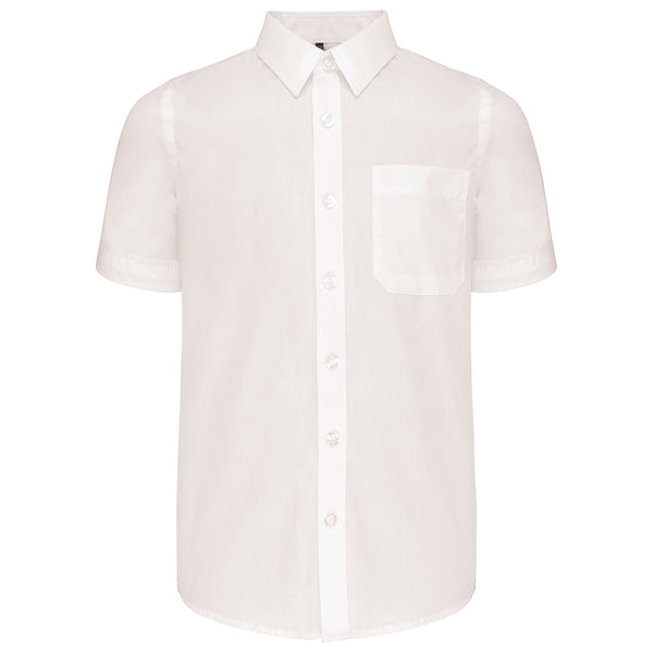 Children's short-sleeved poplin shirt