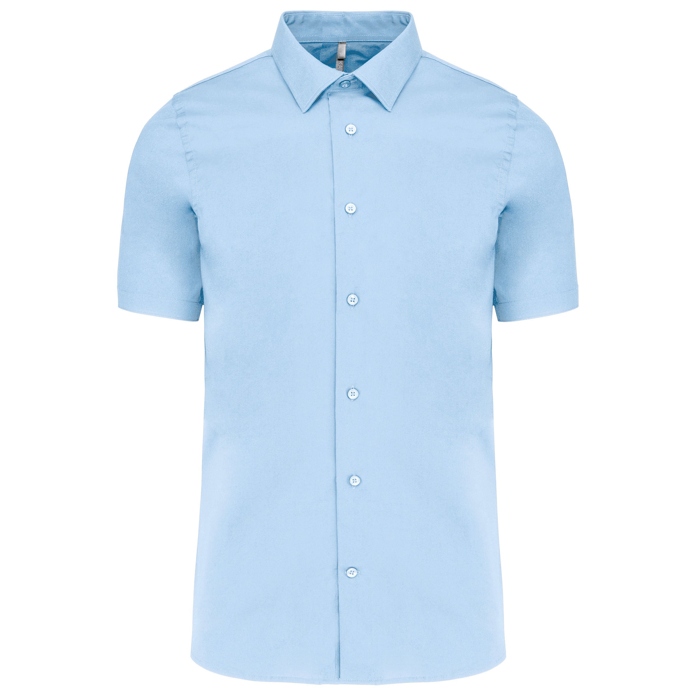 Chemise coton / élasthanne manches courtes
