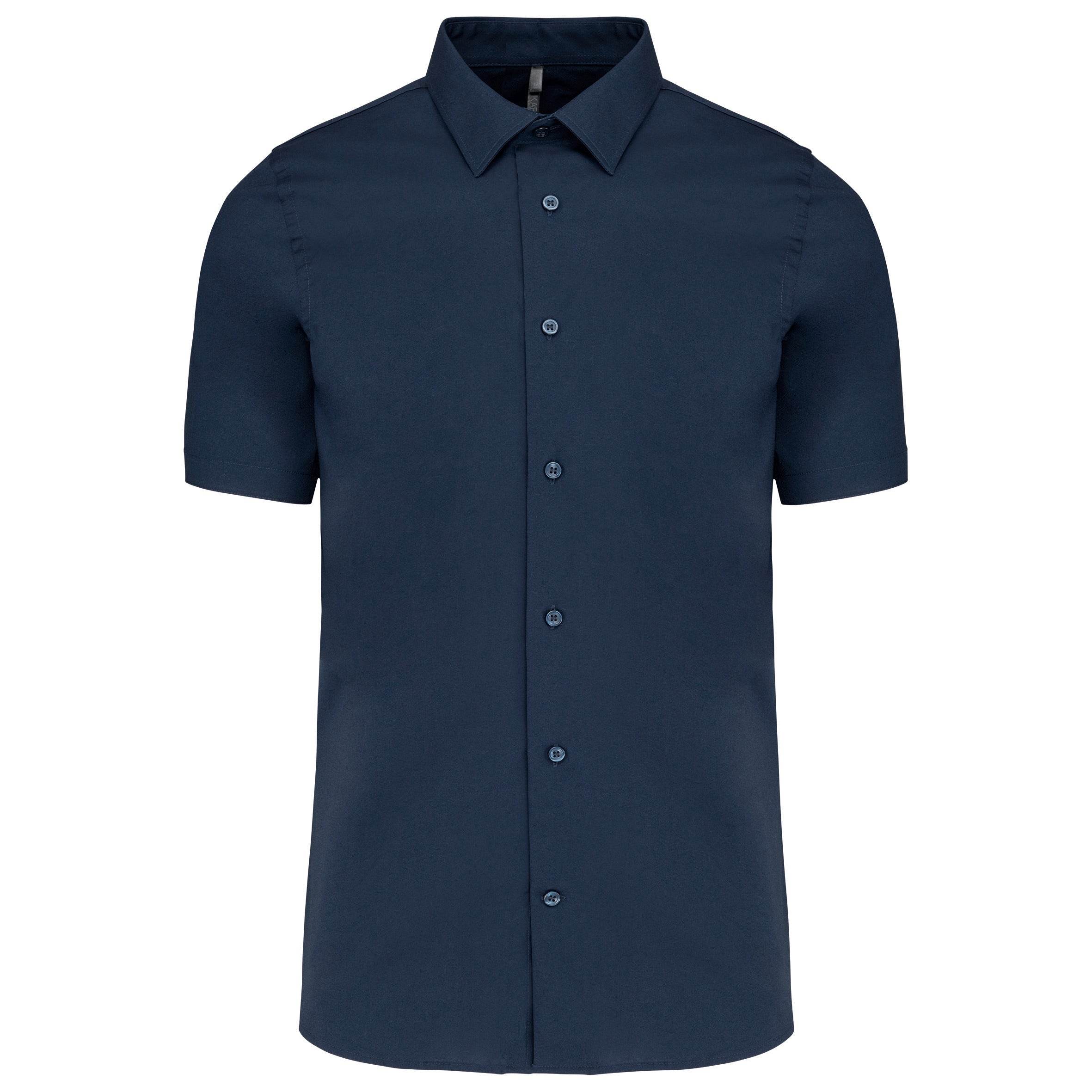 Chemise coton / élasthanne manches courtes