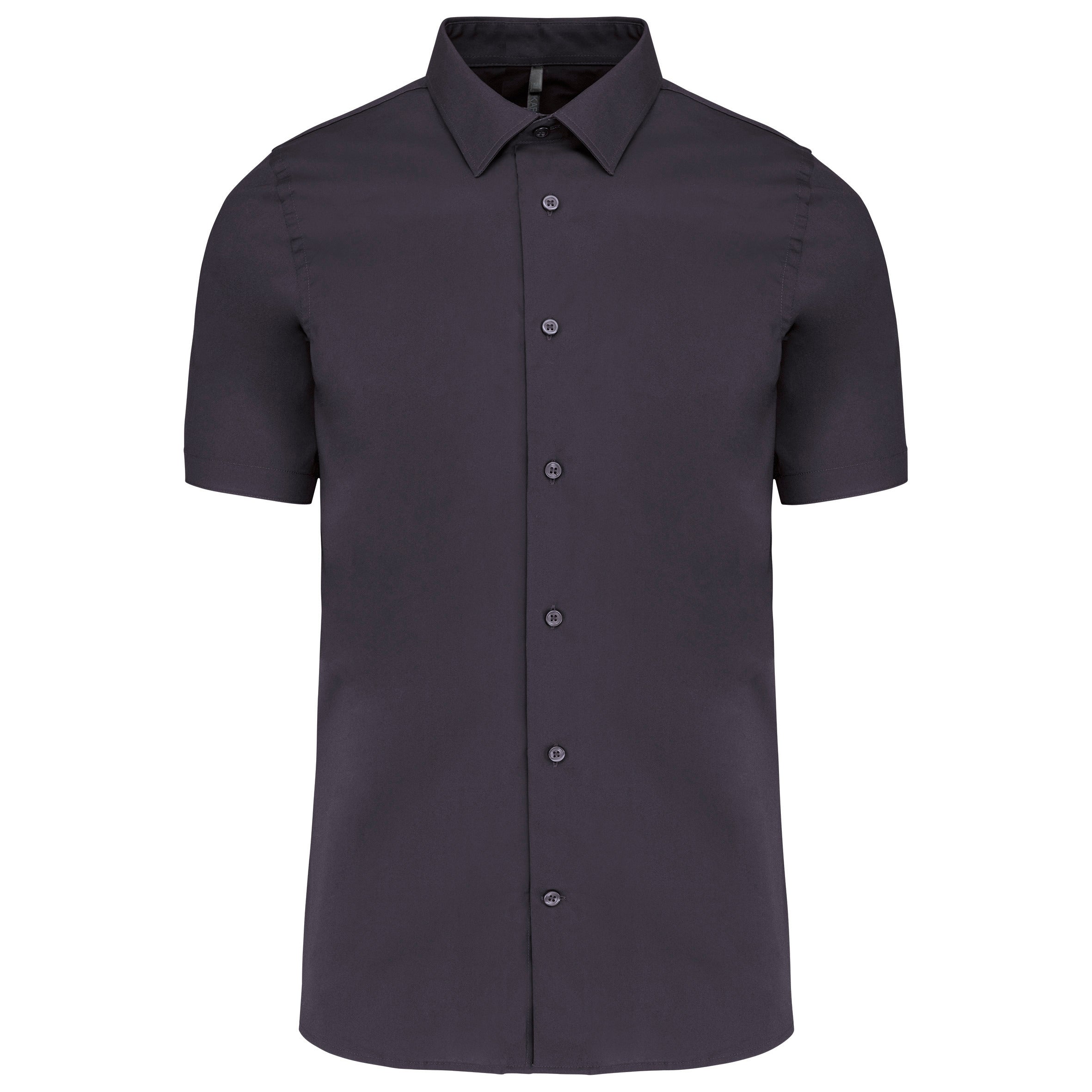 Chemise coton / élasthanne manches courtes