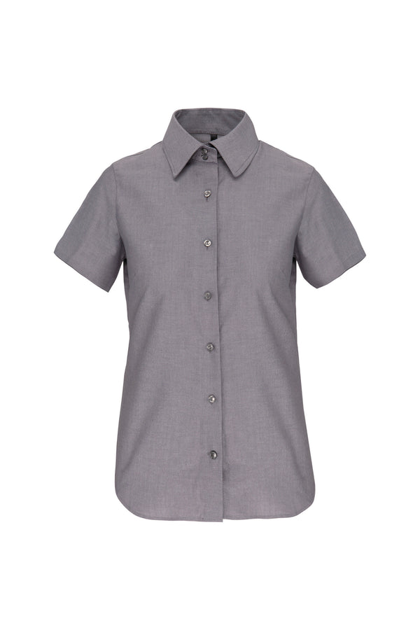 Women's short-sleeved oxford shirt