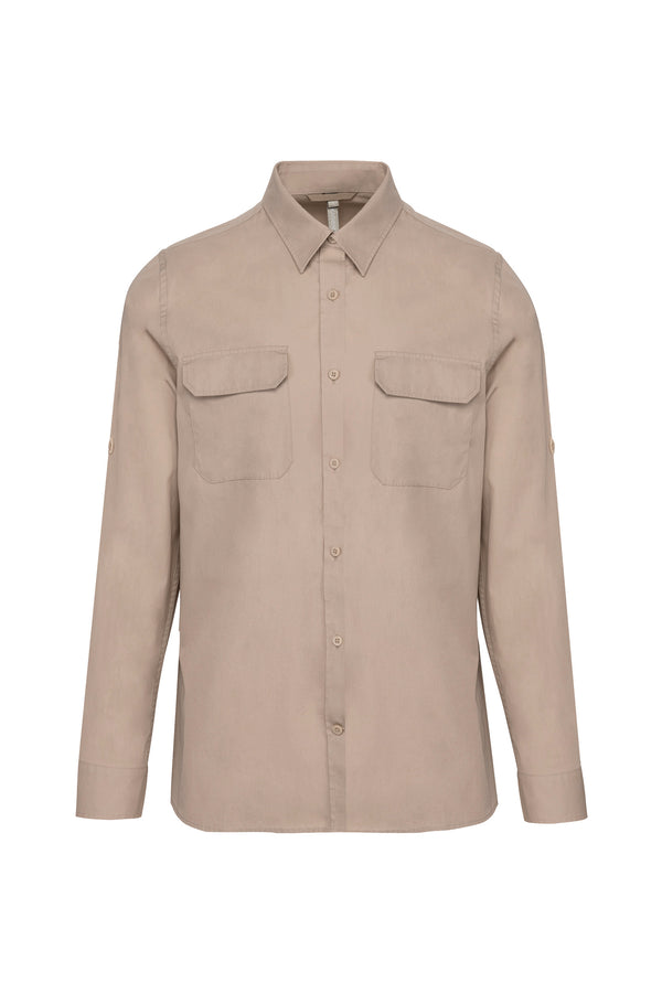 Chemise safari manches longues homme