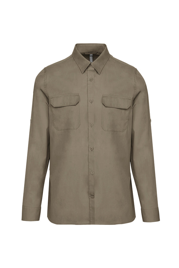 Chemise safari manches longues homme