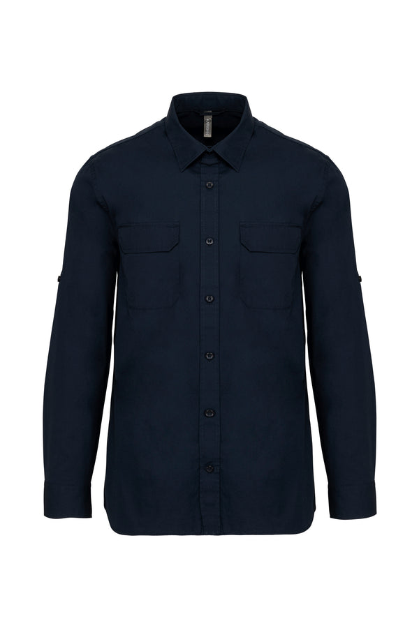 Chemise safari manches longues homme