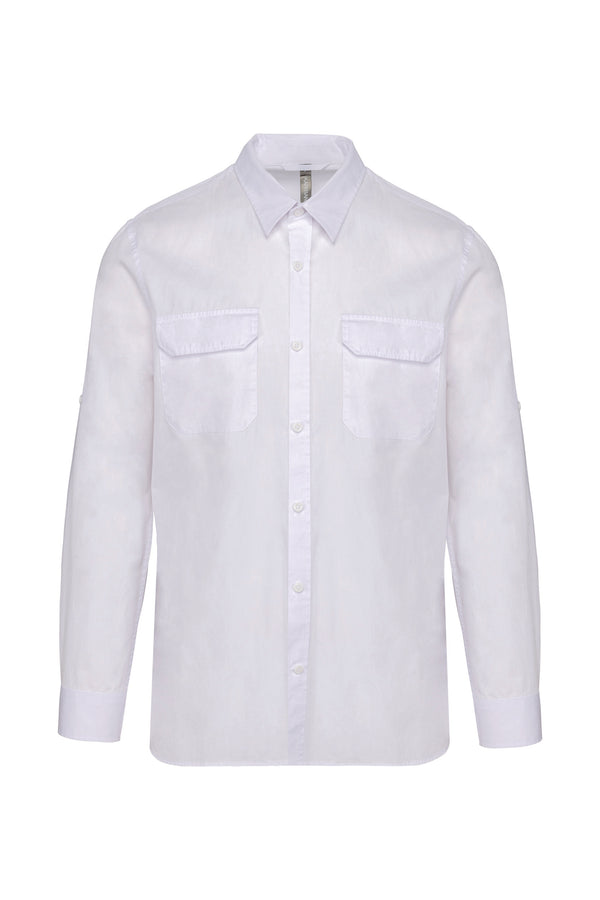 Chemise safari manches longues homme