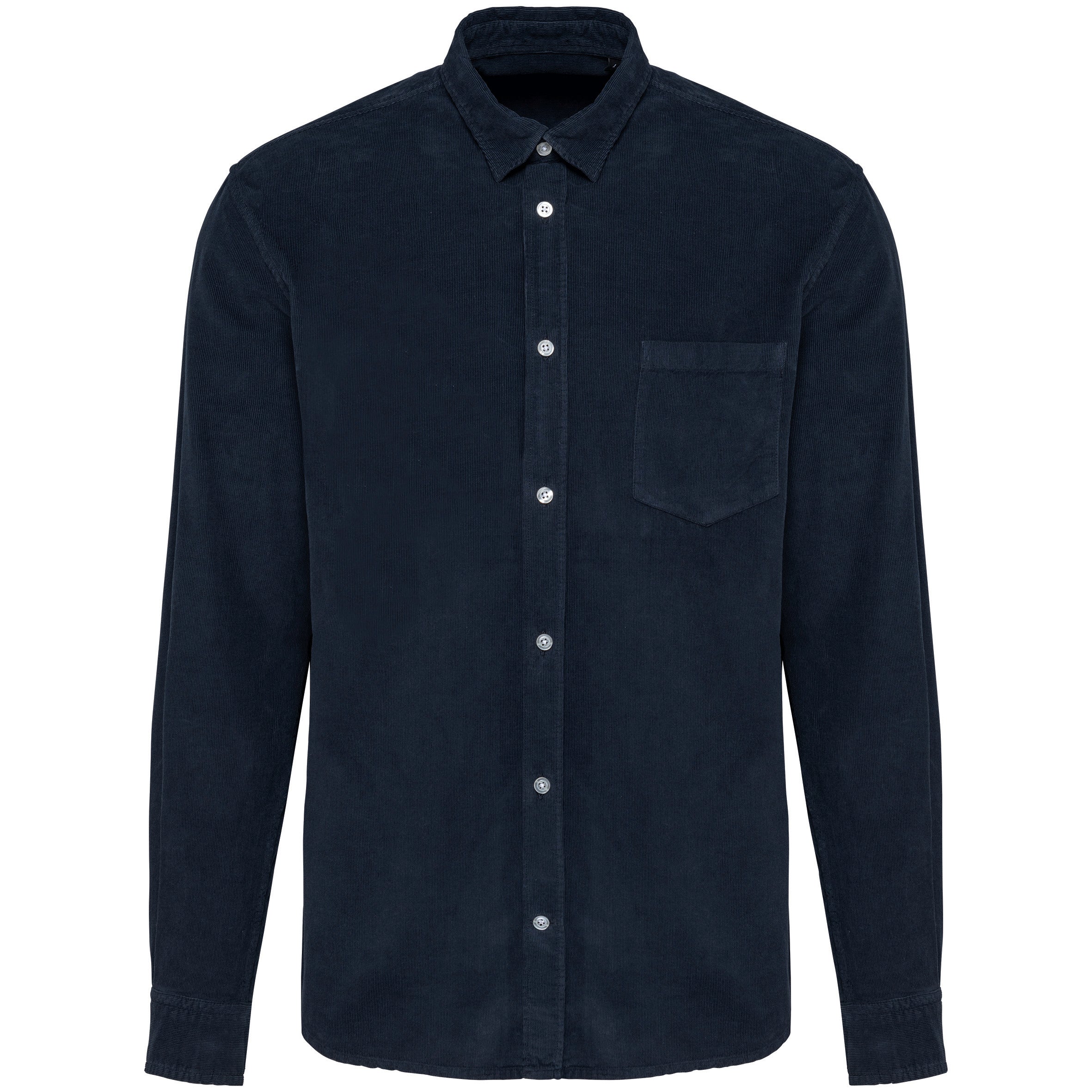 Chemise manches longues en velours homme