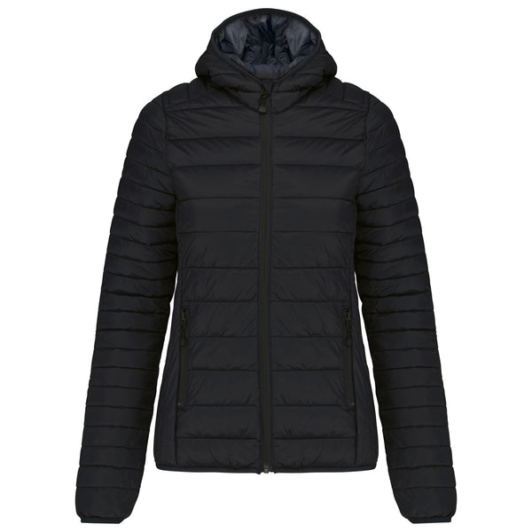 Women's lightweight hooded down jacket