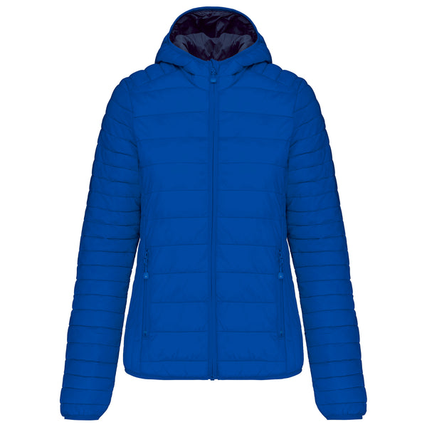 Women's lightweight hooded down jacket