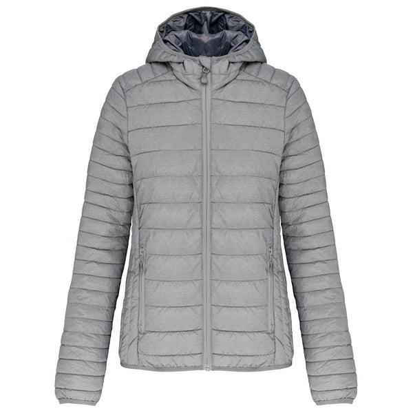 Women's lightweight hooded down jacket