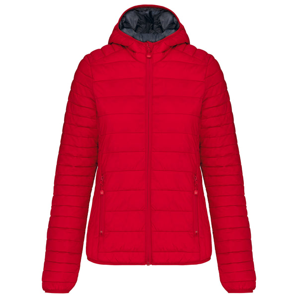 Women's lightweight hooded down jacket