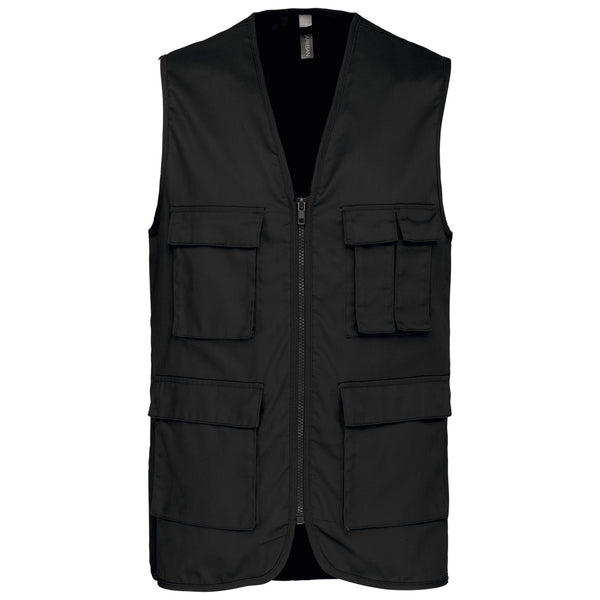 Unlined multi-pocket vest