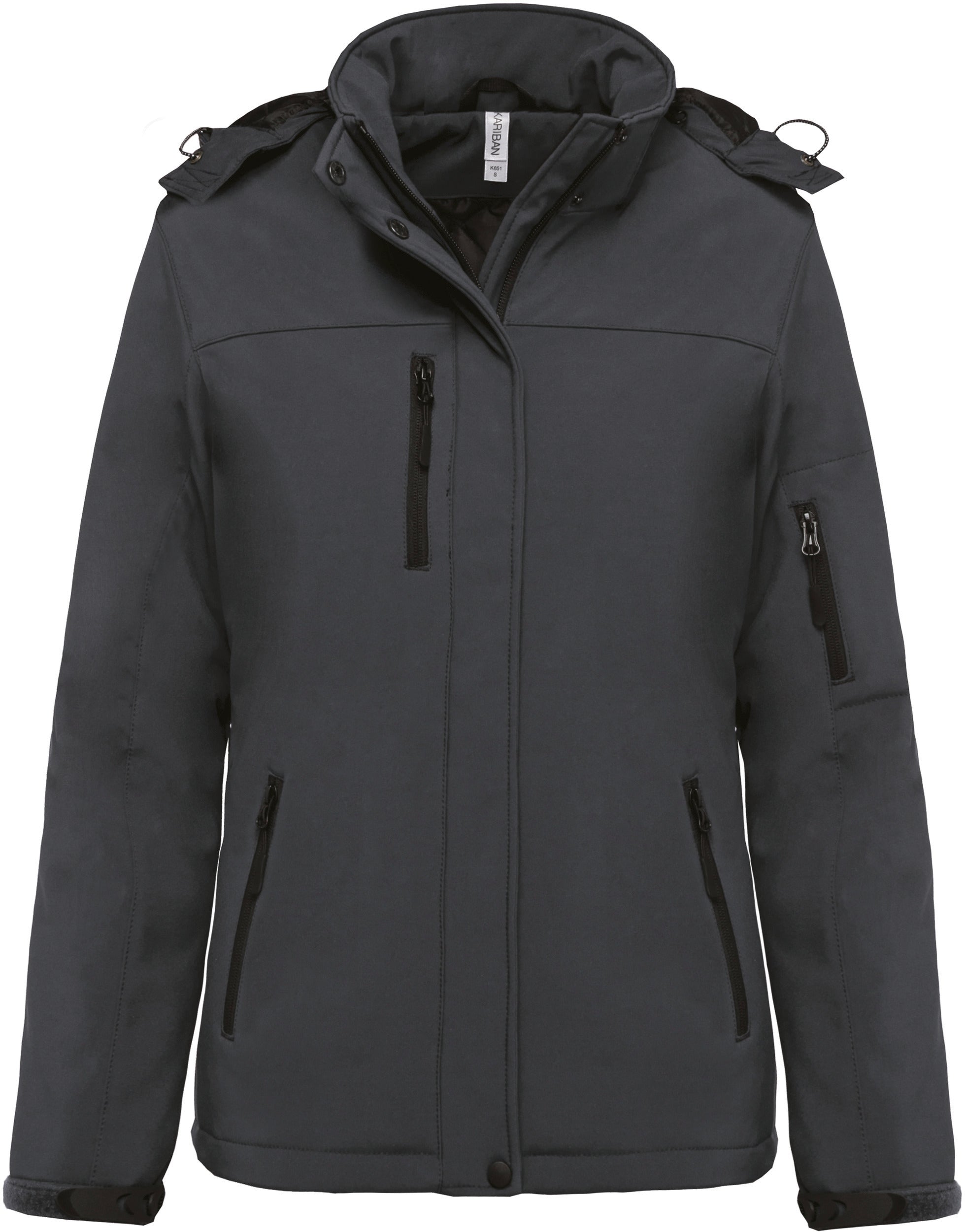 Parka softshell doublée capuche femme