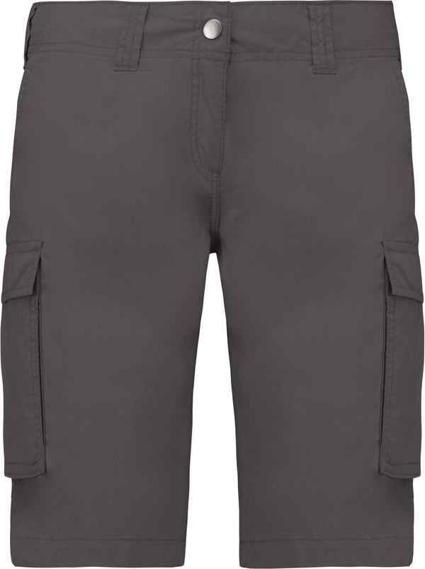 Women's lightweight multi-pocket Bermuda shorts