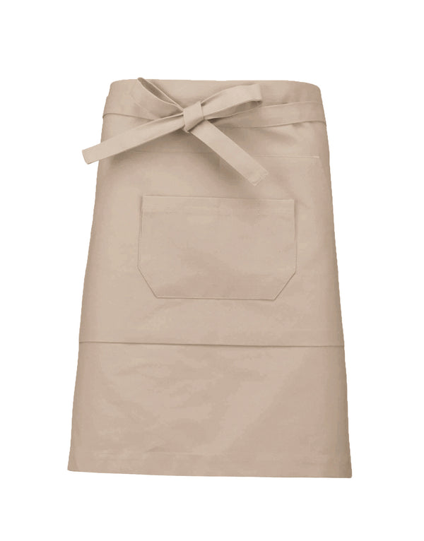 Mid-length cotton apron