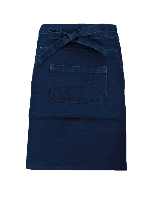 Mid-length cotton apron