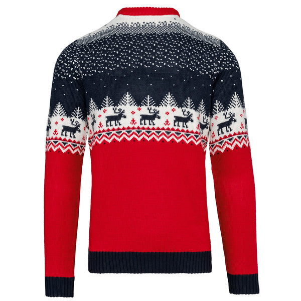 Pullover col rond de Noël unisexe