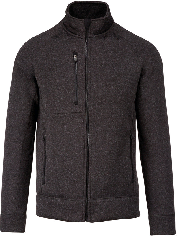 Veste zippée chinée homme