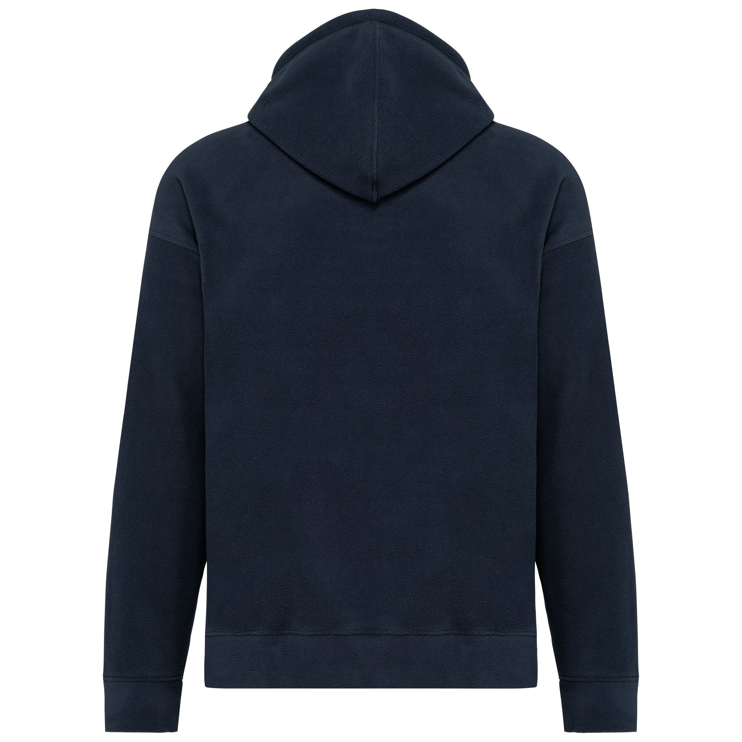 Uniseks gerecycled microfleece oversized sweatshirt met capuchon