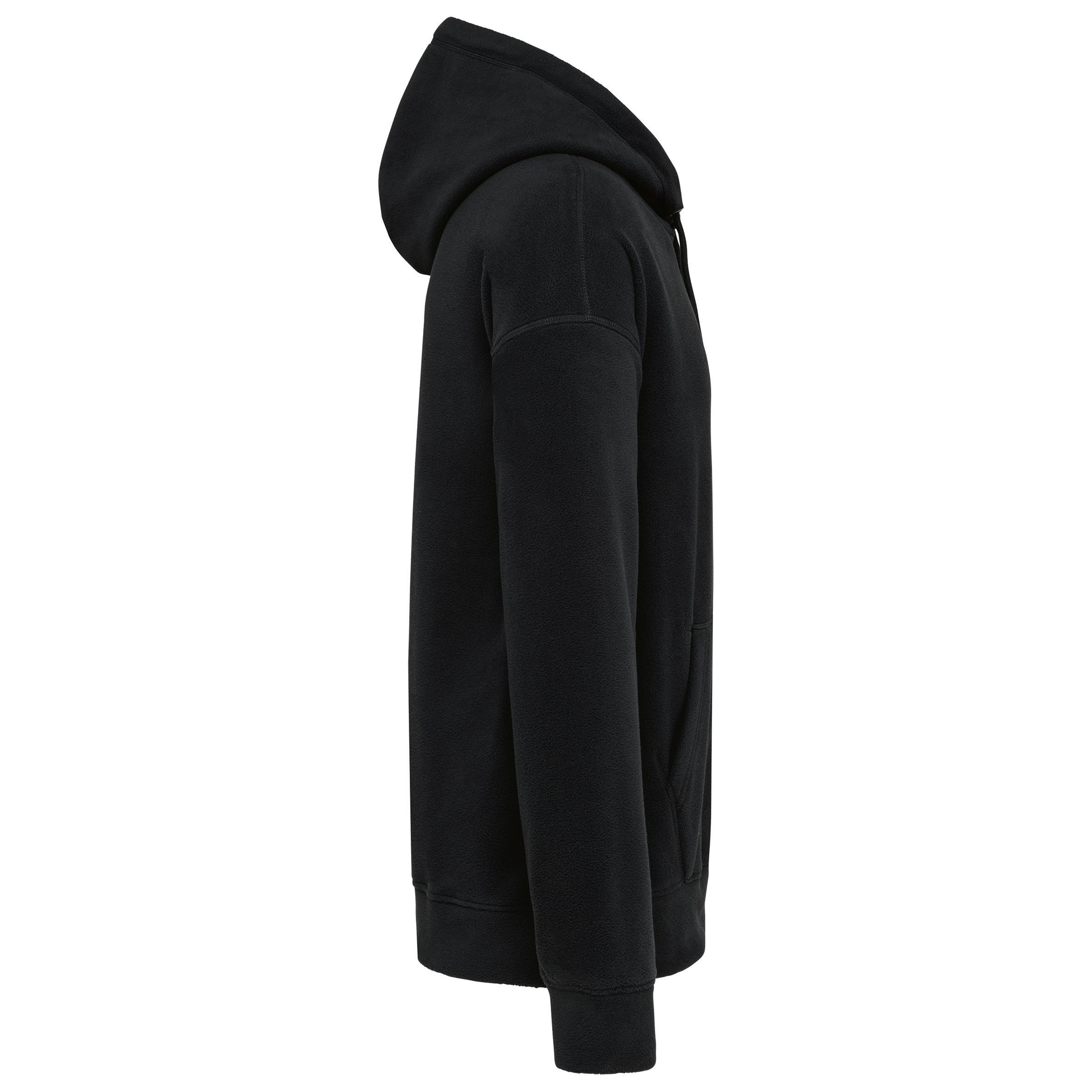Uniseks gerecycled microfleece oversized sweatshirt met capuchon