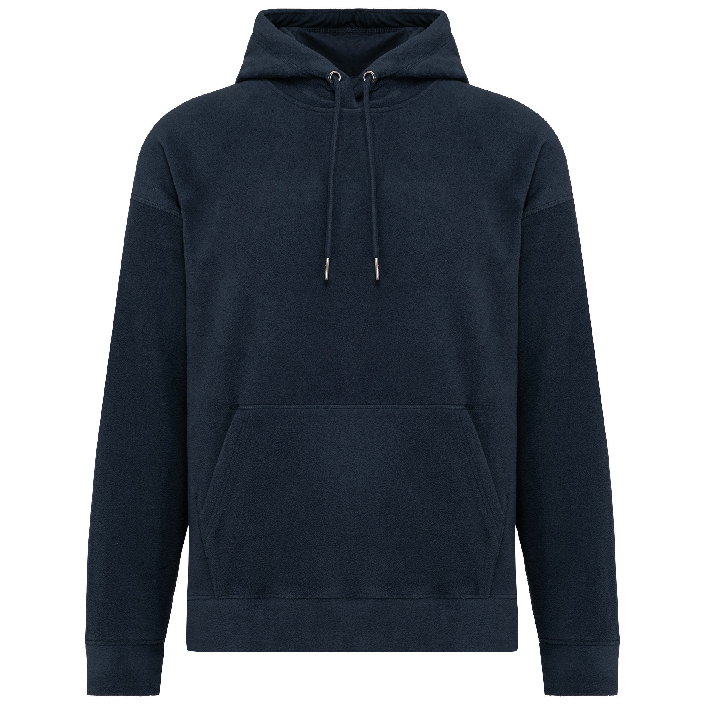 Uniseks gerecycled microfleece oversized sweatshirt met capuchon