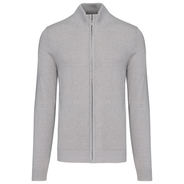 Men's zipped cardigan