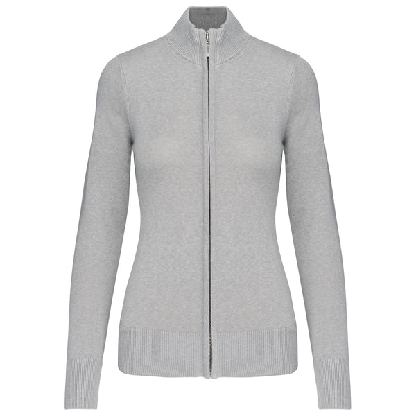 Cardigan zippé femme