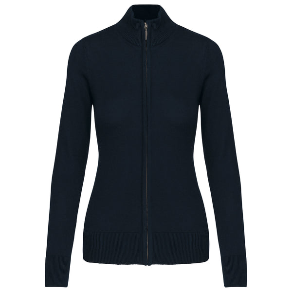 Cardigan zippé femme