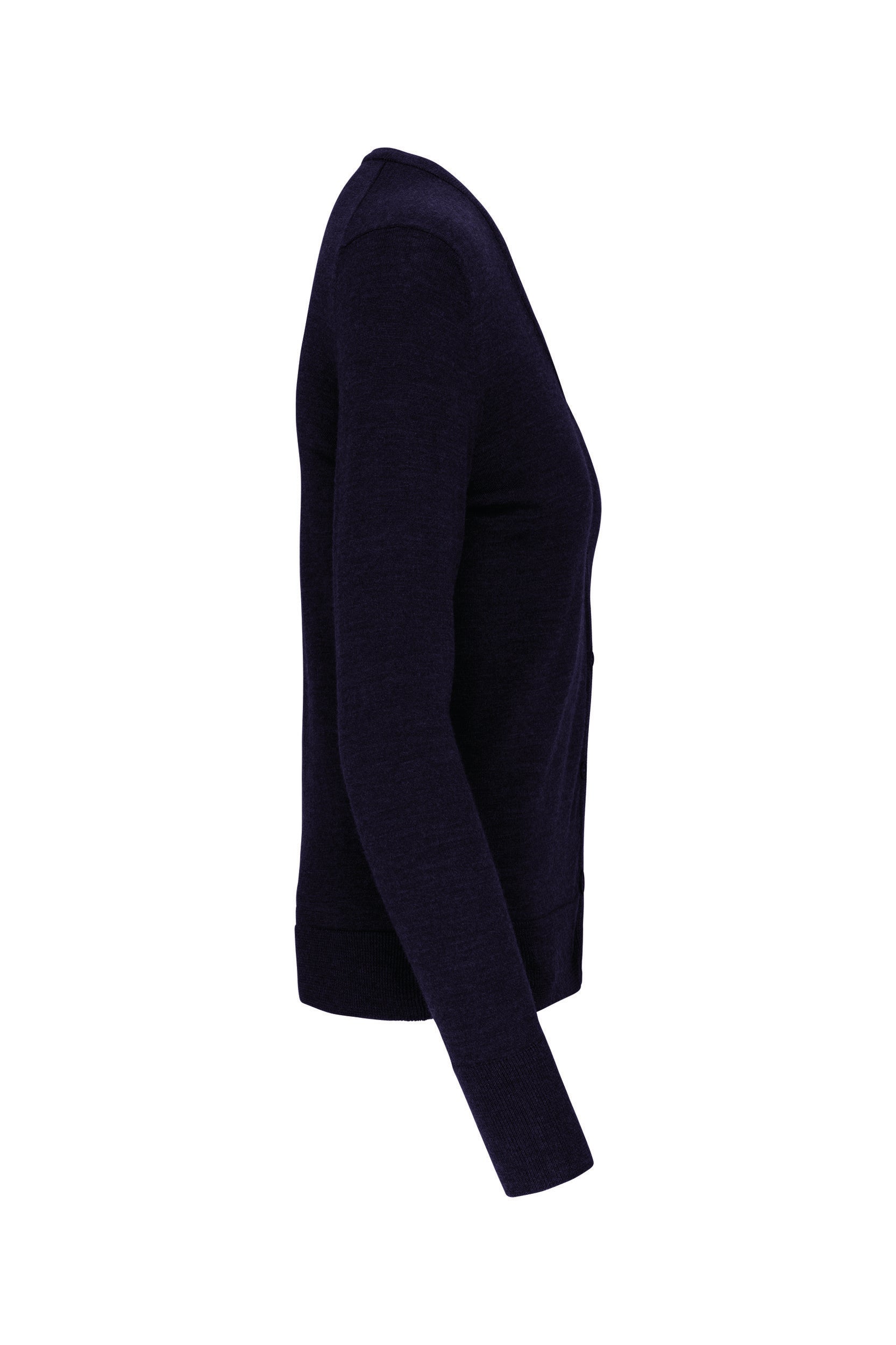 Merino damesvest met knopen
