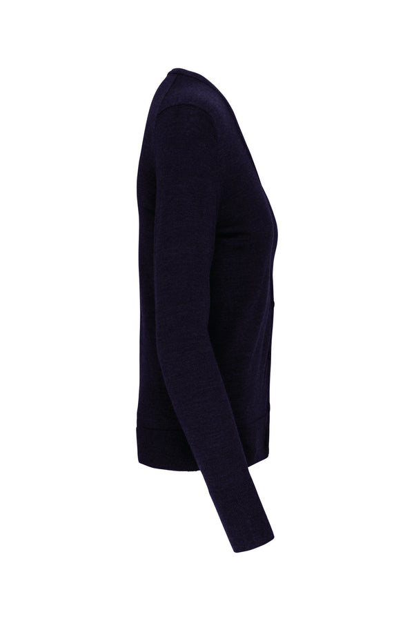 Women's merino buttoned cardigan