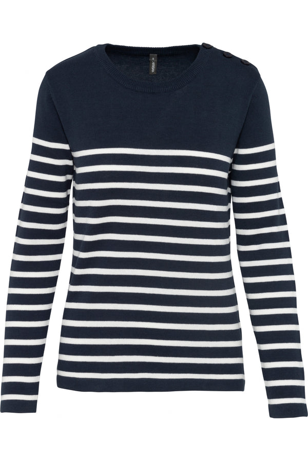 Pull marin femme