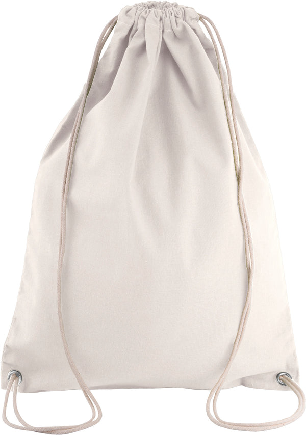 Cotton backpack with cords