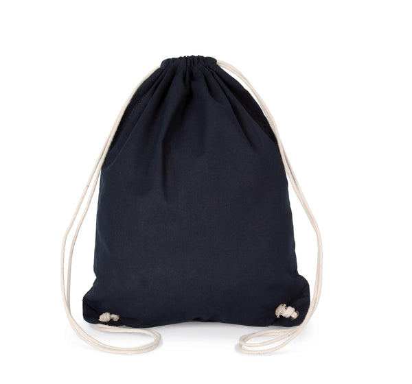 Cotton backpack with cords