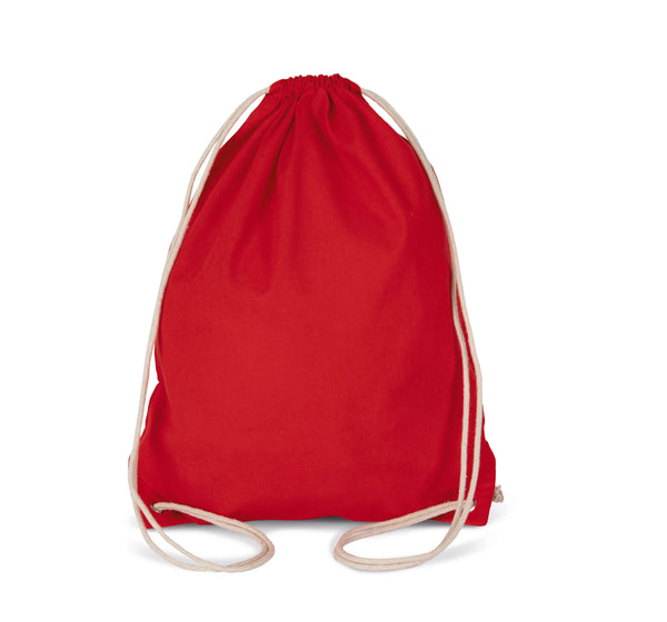 Cotton backpack with cords