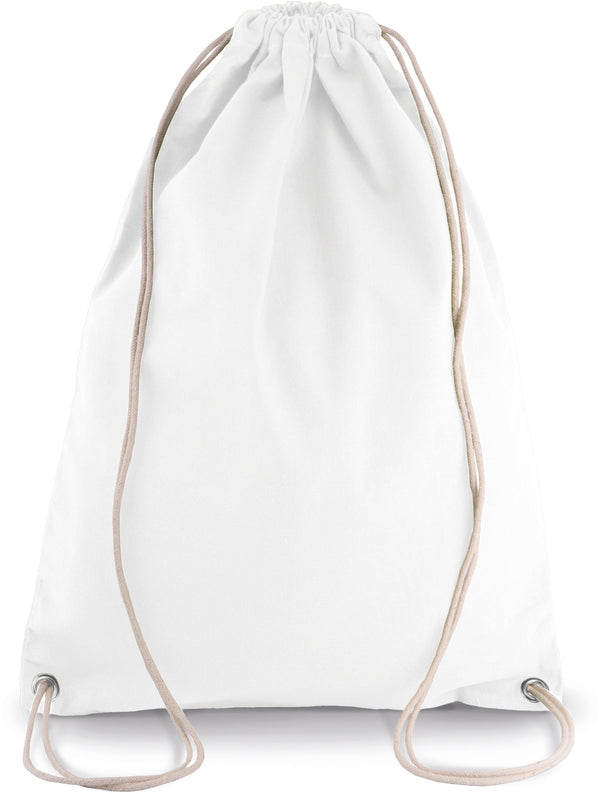 Cotton backpack with cords