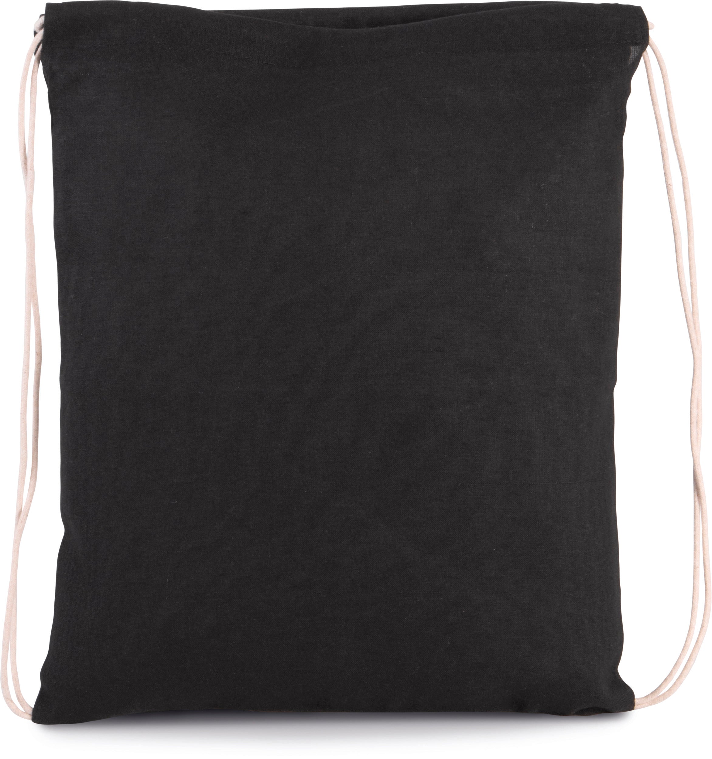 Petit sac à dos en coton bio avec cordelettes