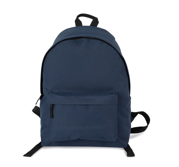 Recycled casual backpack with front pocket