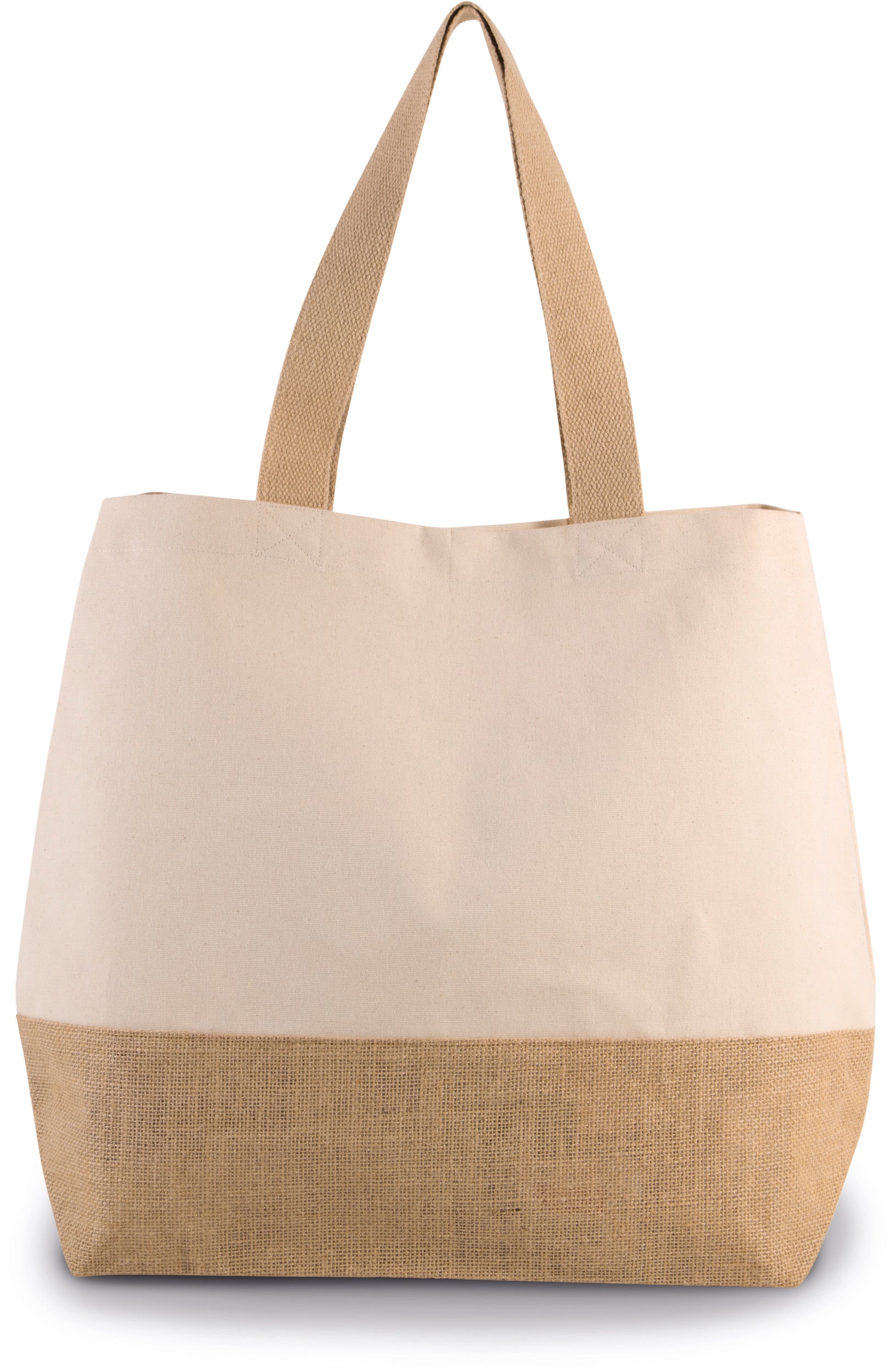 Sac shopping en toiles de coton & jute